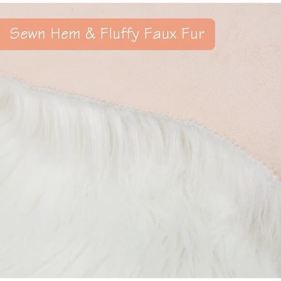 Ultra Soft 2x3 Faux Fur Rug – Premium Fluffy Area Rug for Bedroom & Living Room - Picture 5 of 5